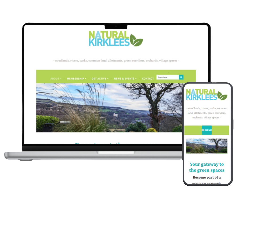 Natural Kirklees Website Mockup